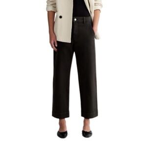 Everlane Women's Black The Straight Leg Crop Jeans F-BTM-CTN-PNT-STRT -0/XSS/XS